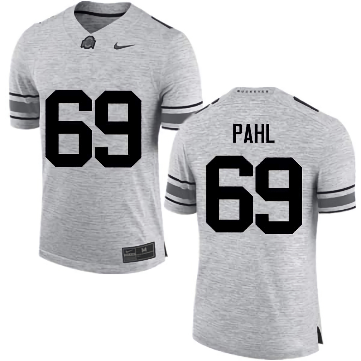 Brandon Pahl Ohio State Buckeyes Men's NCAA #69 Nike Gray College Stitched Football Jersey NLG4156JW